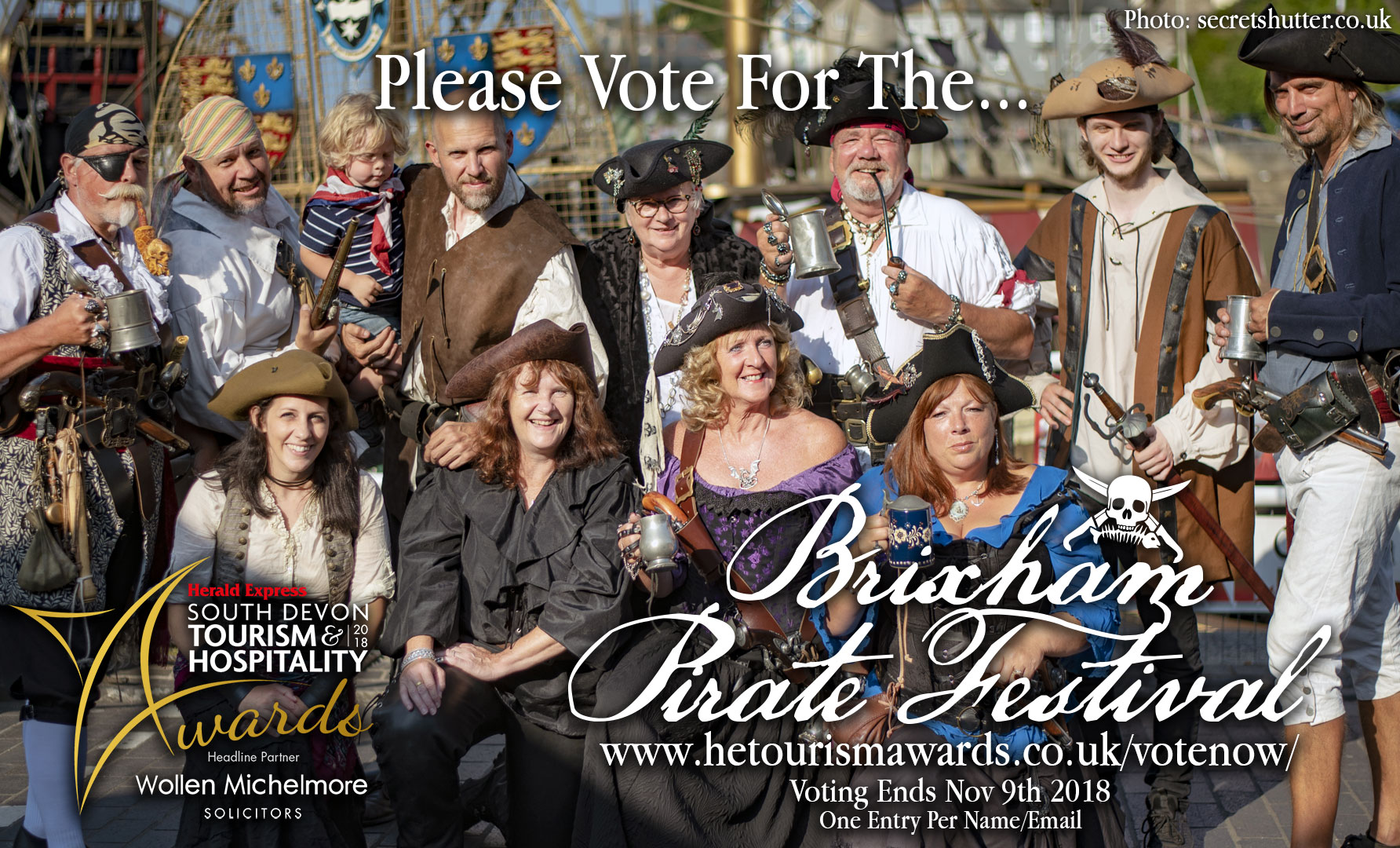 Please Vote for The Brixham Pirate Festival!